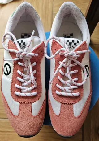 Zapatillas deportivas mujer rosa y blanco