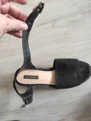 Sandalias Plataforma Pull&Bear Negras