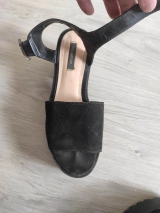 Sandalias Plataforma Pull&Bear Negras