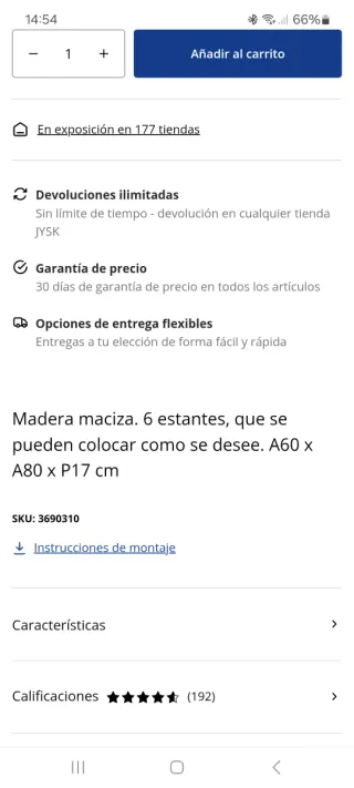 Estantería de madera con varios niveles