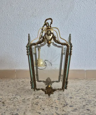 Lámpara/Farol Grabada Colgante