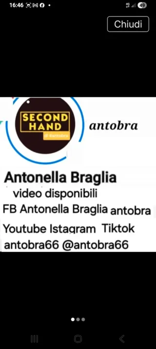 Abito chiffon Made in Italy tg Unica