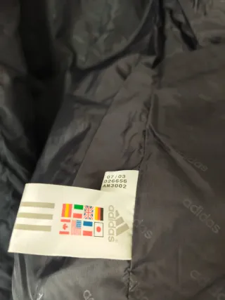 Chaqueta larga Adidas gris mujer