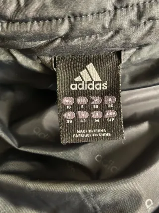 Chaqueta larga Adidas gris mujer
