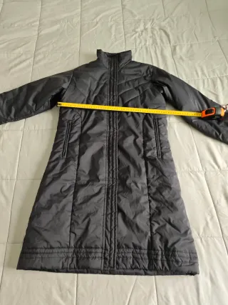 Chaqueta larga Adidas gris mujer