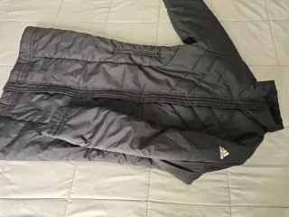 Chaqueta larga Adidas gris mujer
