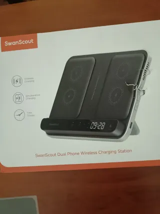 Estación Carga Inalámbrica Doble SwanScout