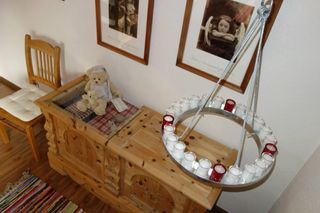 Aparador/Vitrina Madera Maciza Austriaca