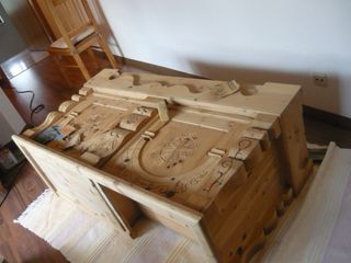 Aparador/Vitrina Madera Maciza Austriaca