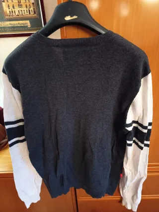 Levi Strauss Maglioncino Uomo Scollo V Nero Casual