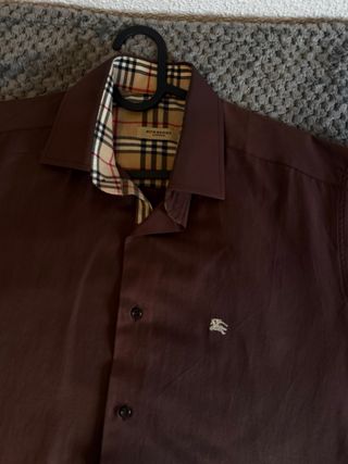 Camisa Burberry Manga Corta Hombre