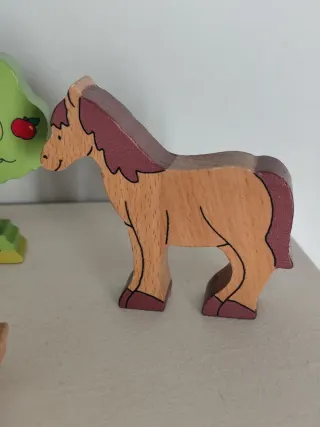 Lote animales madera granja