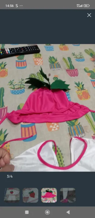 Disfraz de fresa para bebé