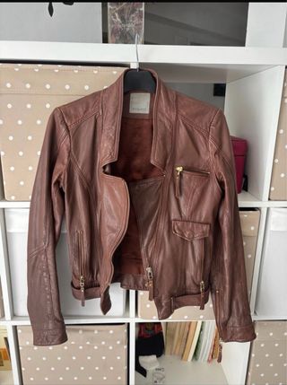 Pinko original chaqueta de piel ovina