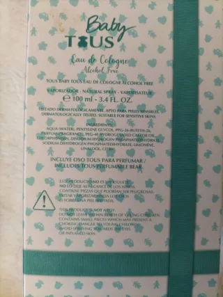 Colonia Infantil Baby Tous Eau de Cologne