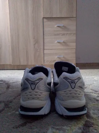 Zapatillas ASICS Plata y Blanco