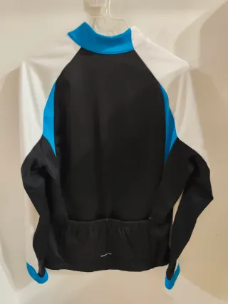 Giacca Ciclismo Bici Nero Blu Bianco