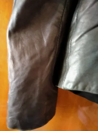 Chaqueta Piel Mujer Negra