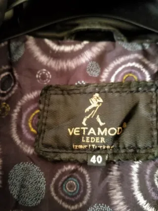 Chaqueta Piel Mujer Negra