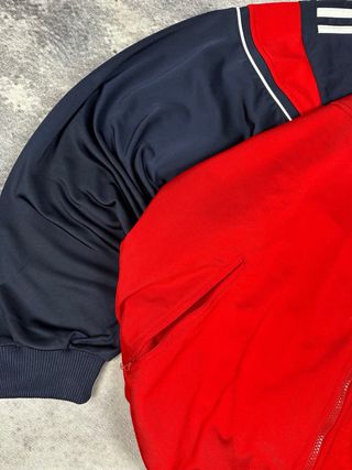 Sudadera Deportiva Adidas Roja Cremallera 90s