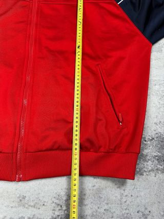 Sudadera Deportiva Adidas Roja Cremallera 90s