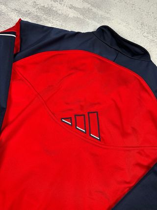 Sudadera Deportiva Adidas Roja Cremallera 90s