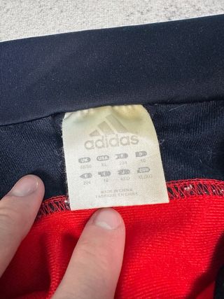 Sudadera Deportiva Adidas Roja Cremallera 90s