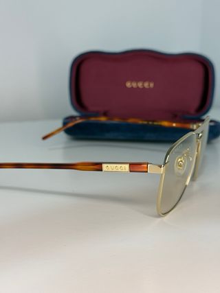 Gafas Gucci Doradas y Marrones