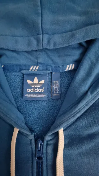 Sudadera Adidas Originals Azul Capucha Talla XL