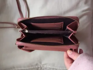Bolso monedero rosa