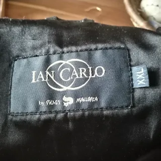 Chaqueta de piel IAN CARLO negra