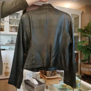 Chaqueta de piel IAN CARLO negra