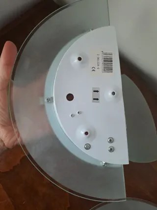 2 Applique Vetro Mezzaluna