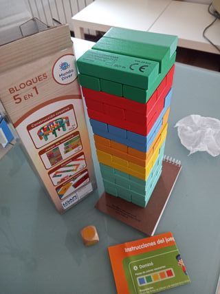 Juego Bloques Madera 5 en 1