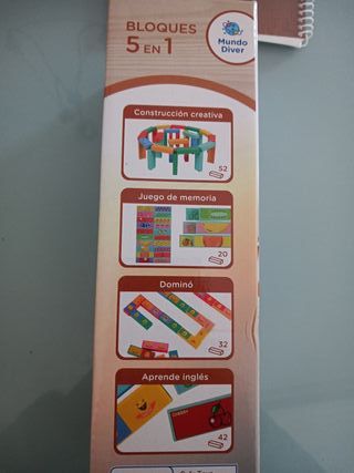 Juego Bloques Madera 5 en 1