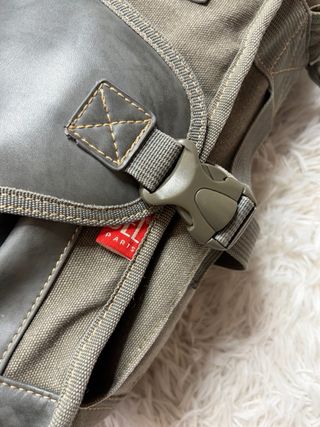 Diesel 90s Vintage Messenger Bag Y2K Grey Canvas