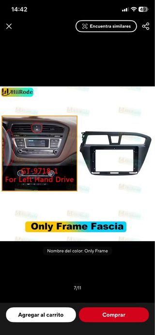 Pantalla 9” Hyundai i20 II GB 2014-2018