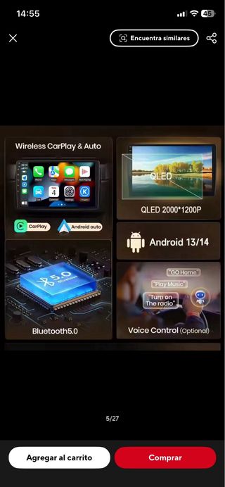 Pantalla 9” Hyundai i20 II GB 2014-2018