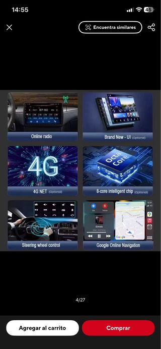 Pantalla 9” Hyundai i20 II GB 2014-2018