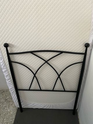Cabecero de forja negro