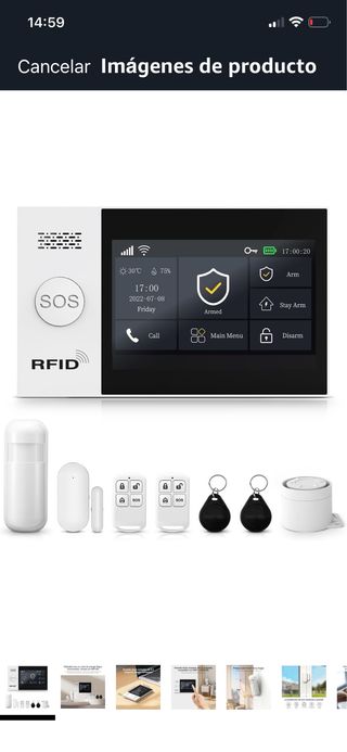 Sistema Alarma Hogar Inalámbrico RFID SOS