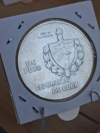 Moneda Cuba 1 Peso 1935 Tipo ABC
