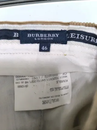 Pantalón pana para hombre marca Burberry