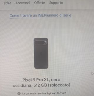 Google Pixel 9 Pro XL 512GB Nero