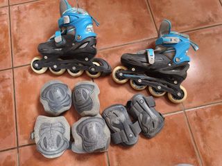 Patines en línea y protecciones Talla M