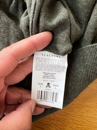 Jersey Scalpers Cuello Redondo Talla L Verde Oliva