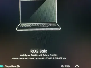 Portátil Asus ROG Strix RTX 3060