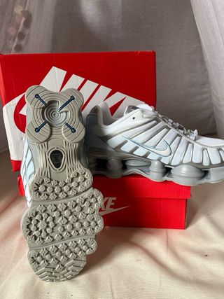Nike Shox TL grises azuladas