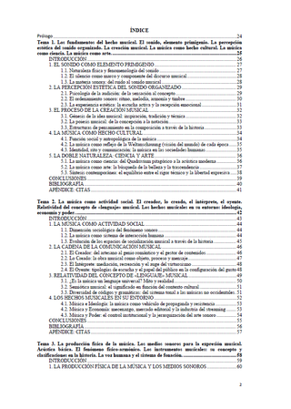 TEMARIO OPOSICIONES HISTORIA DE LA MÚSICA