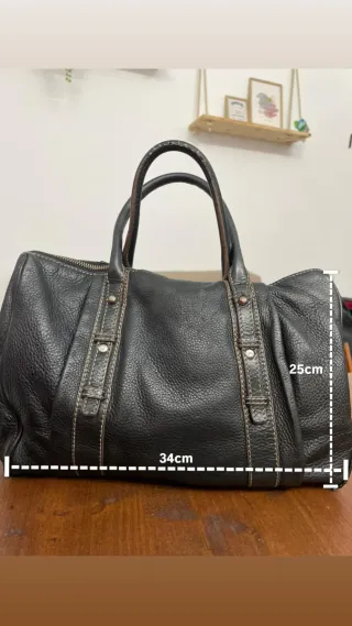 Bolso Piel Negro Calvin Klein Original